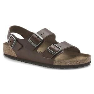 Birkenstock Milano oiled leather sandals sz 37 brown buckle boho comfort casual